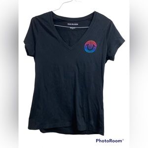 True Religion Women’s Black V Tee